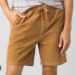 NWT Prana Men’s Tan Canyon Camp Short Stretchy Corduroy‎ Pull-on Size XL